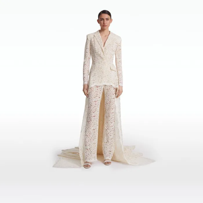 Safiyaa Gregora Ivory Trosuers Women Trousers