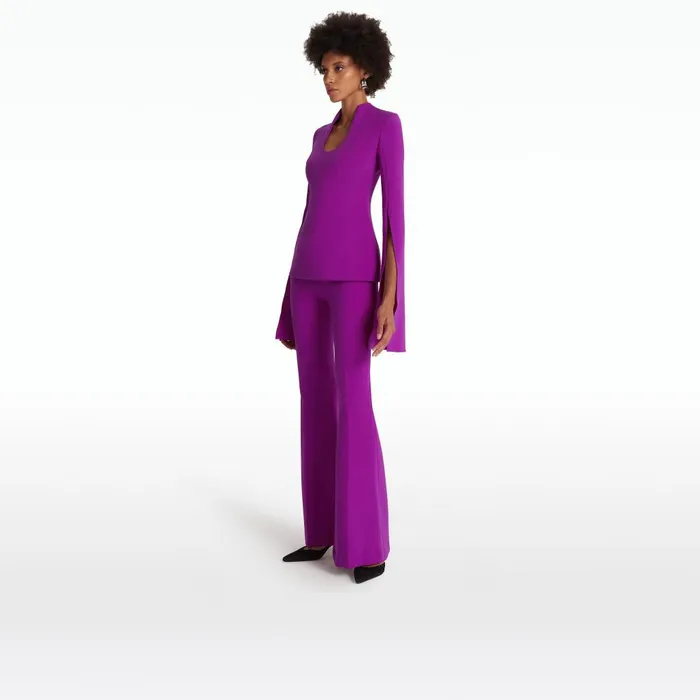 Safiyaa Halluana Magenta Trousers Women Trousers