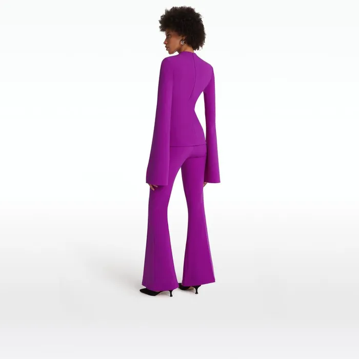 Safiyaa Halluana Magenta Trousers Women Trousers