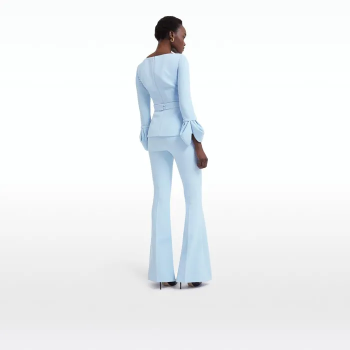 Safiyaa Halluana Pale Blue Trousers Women Trousers