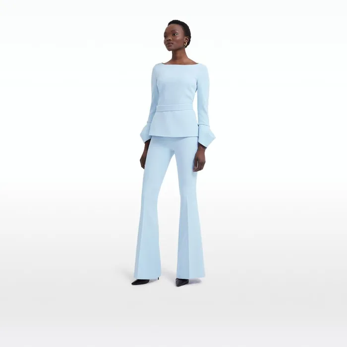 Safiyaa Halluana Pale Blue Trousers Women Trousers