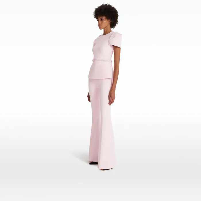 Safiyaa Halluana Pale Pink Trousers Women Trousers
