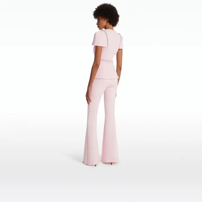 Safiyaa Halluana Pale Pink Trousers Women Trousers