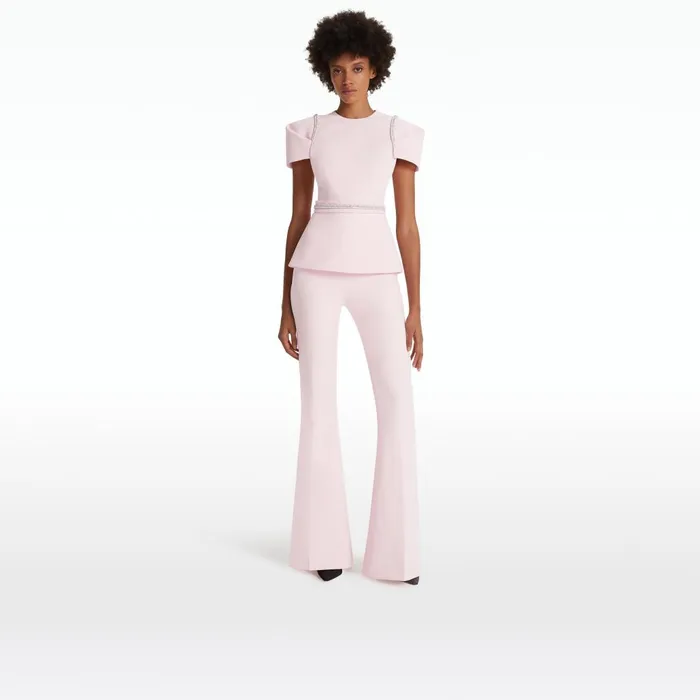 Safiyaa Halluana Pale Pink Trousers Women Trousers