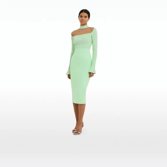 Safiyaa Hokoku Brook Green Skirt Women Skirts