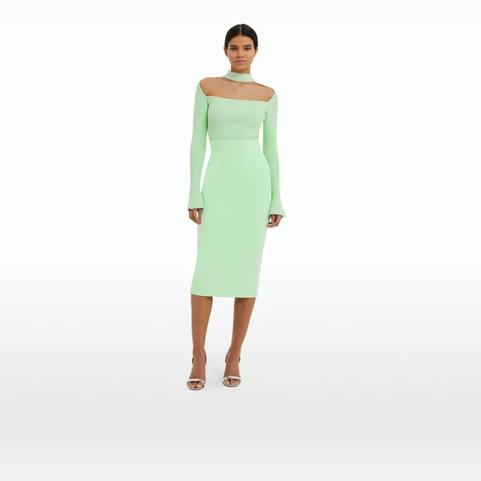 Safiyaa Hokoku Brook Green Skirt Women Skirts