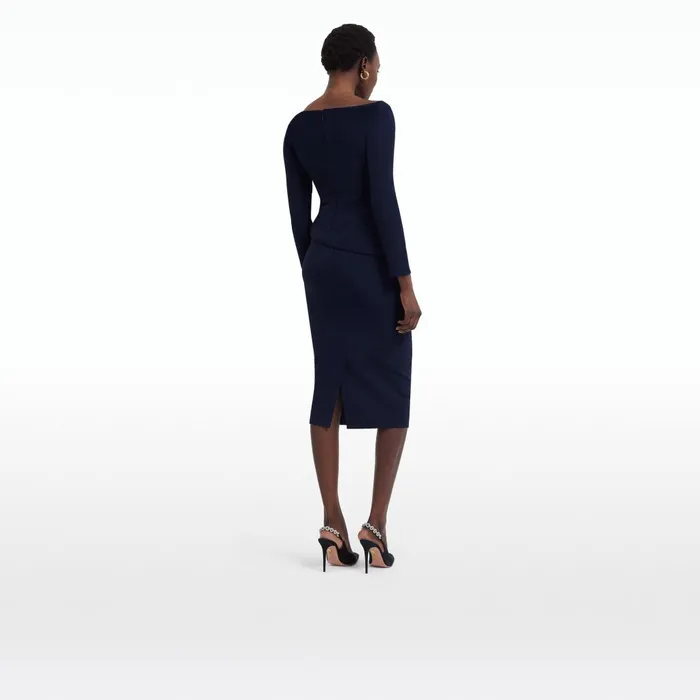 Safiyaa Hokoku Maritime Blue Skirt Women Skirts