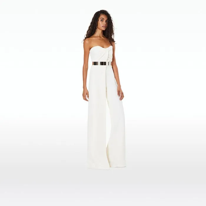Safiyaa Ilaria Metal Waist Belt In Silver Women Accessories