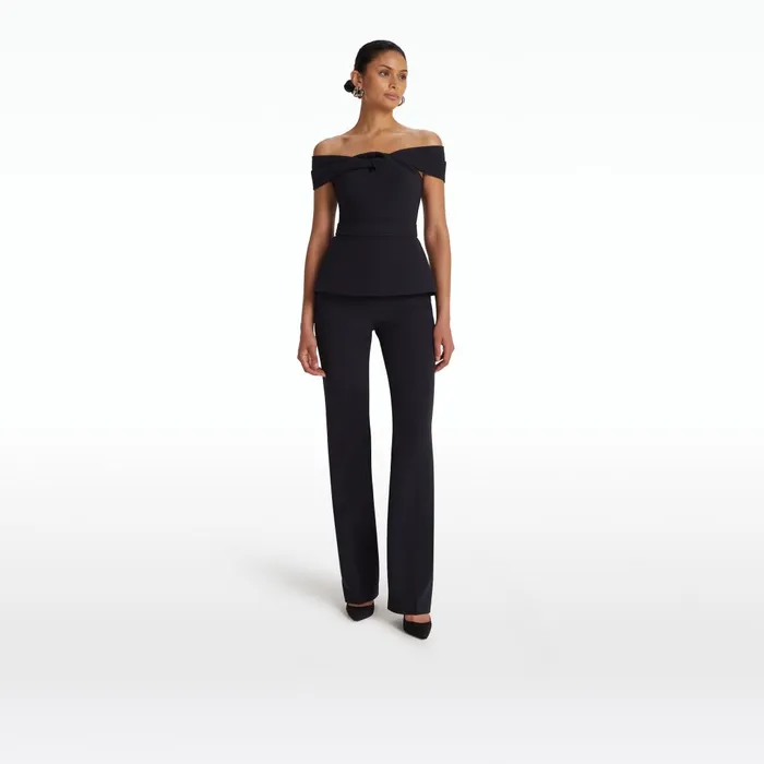 Safiyaa Mabel Midnight Navy Top Women Tops