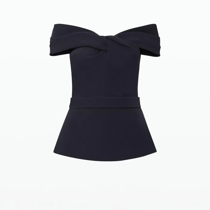 Safiyaa Mabel Midnight Navy Top Women Tops
