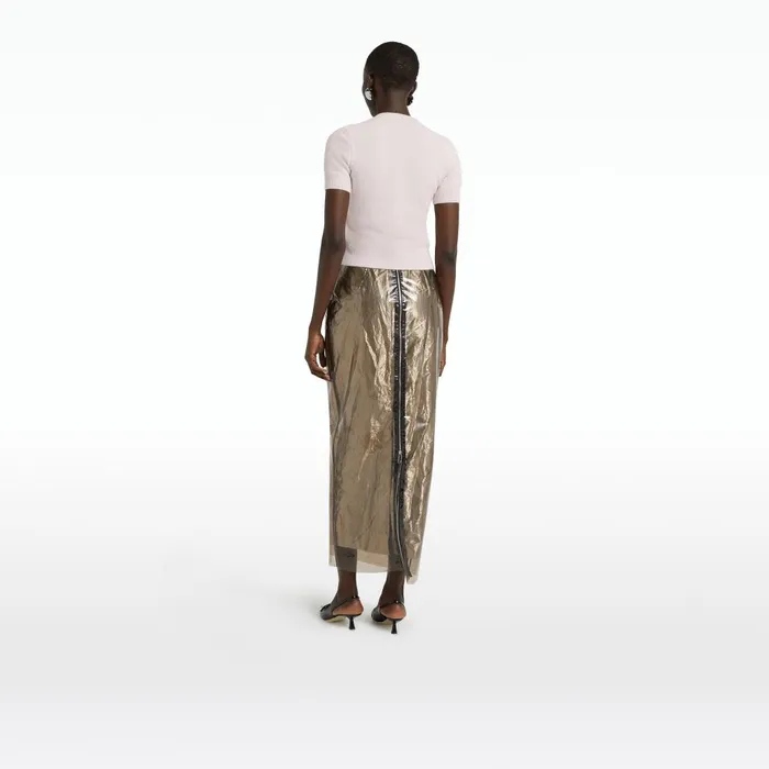 Safiyaa Mara Taupe Skirt Women Skirts