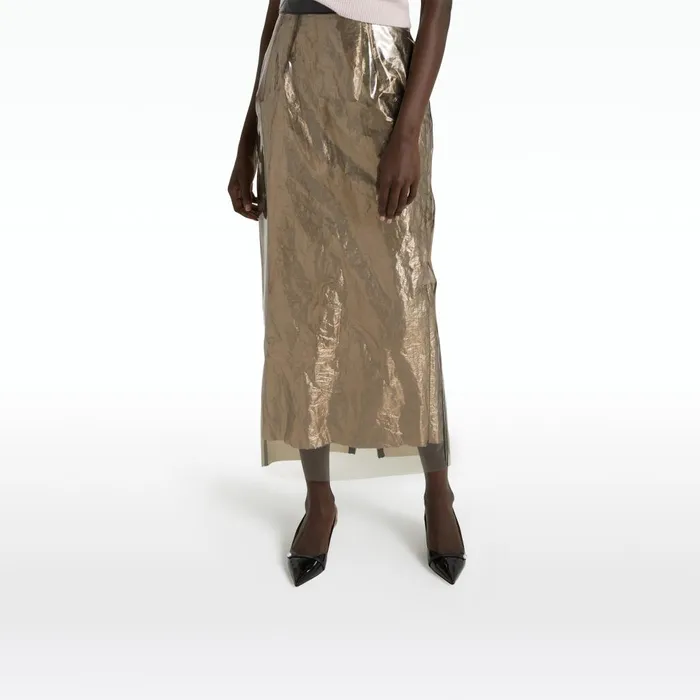 Safiyaa Mara Taupe Skirt Women Skirts