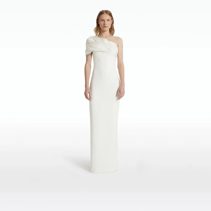 Safiyaa Portan Ivory Long Dress Women Dresses