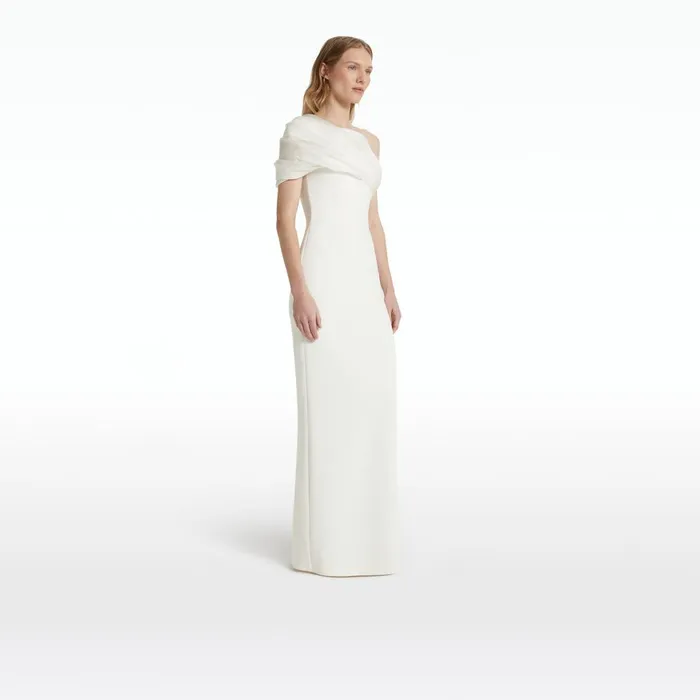 Safiyaa Portan Ivory Long Dress Women Dresses