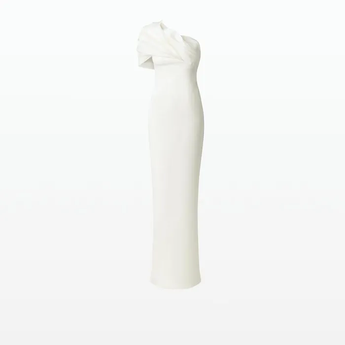 Safiyaa Portan Ivory Long Dress Women Dresses