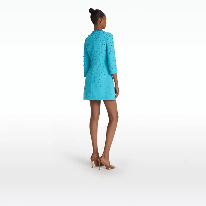 Safiyaa Renalle Aquamarine Short Dress Women Dresses