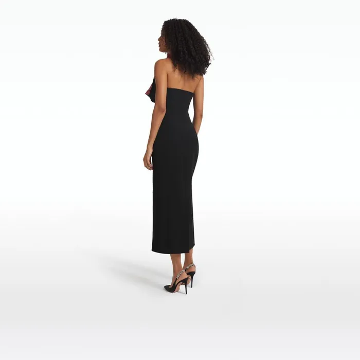 Safiyaa Rewena Black and Lacquer Red Jacket Women Dresses
