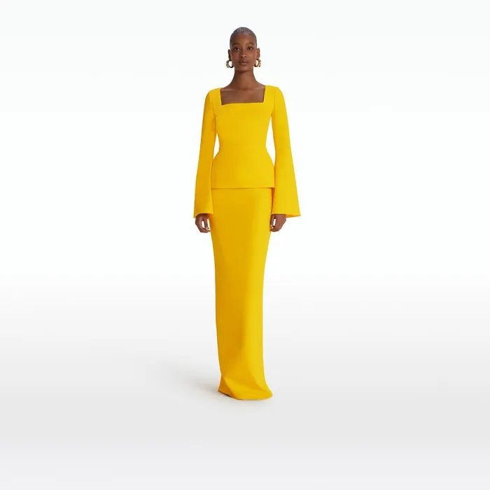 Safiyaa Reya Sunshine Yellow Top Women Tops