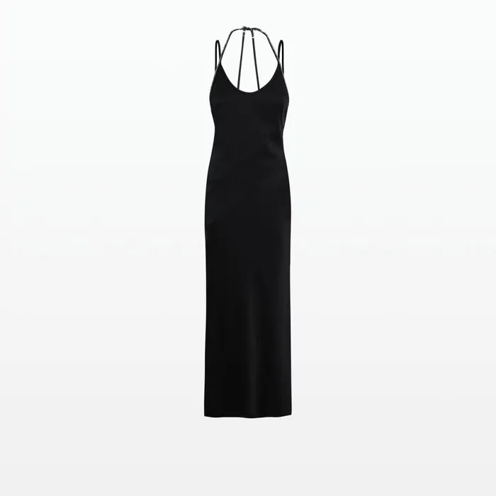 Safiyaa Robi Black Midi Dress Women Dresses