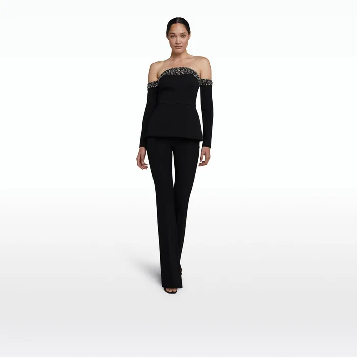 Safiyaa Roisin Black Top Women Tops