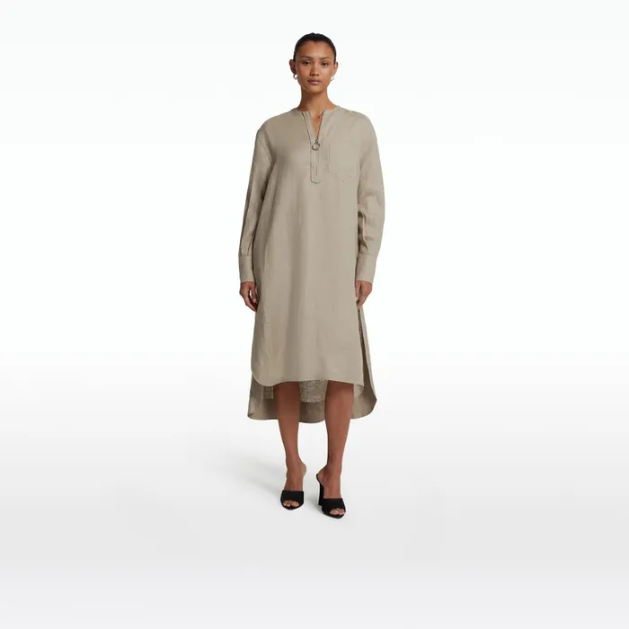 Safiyaa Sebiha Stone Midi Dress Women Dresses
