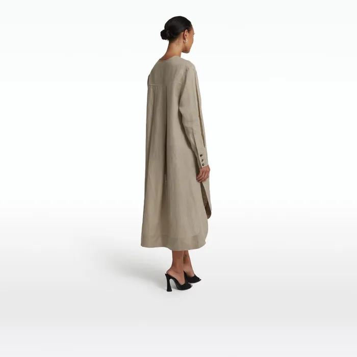 Safiyaa Sebiha Stone Midi Dress Women Dresses