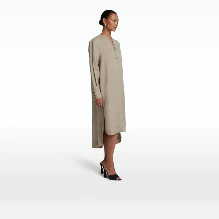 Safiyaa Sebiha Stone Midi Dress Women Dresses