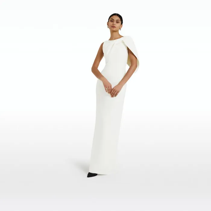 Safiyaa Serendipity Ivory Long Dress Women Dresses