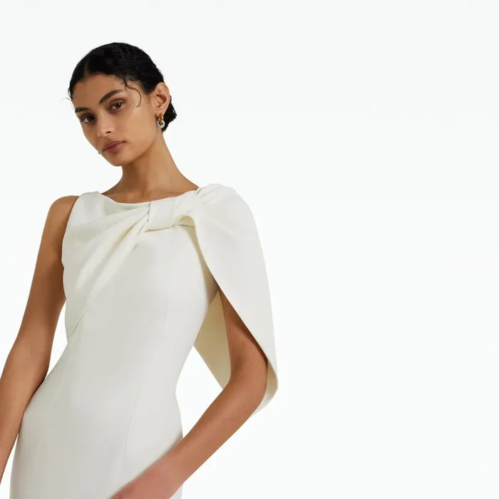 Safiyaa Serendipity Ivory Long Dress Women Dresses
