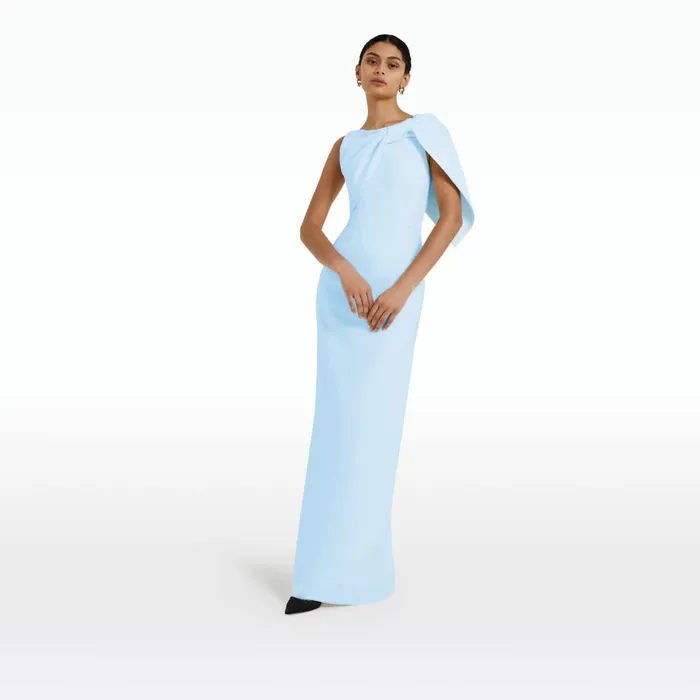 Safiyaa Serendipity Pale Blue Long Dress Women Dresses