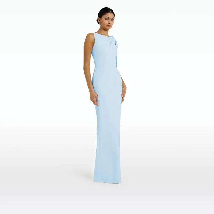 Safiyaa Serendipity Pale Blue Long Dress Women Dresses