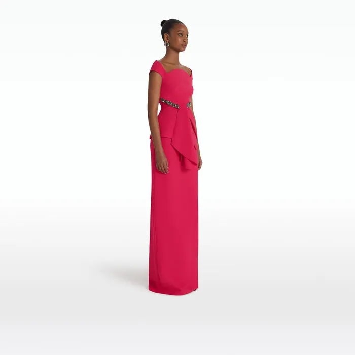Safiyaa Sidha Raspberry Skirt Women Skirts