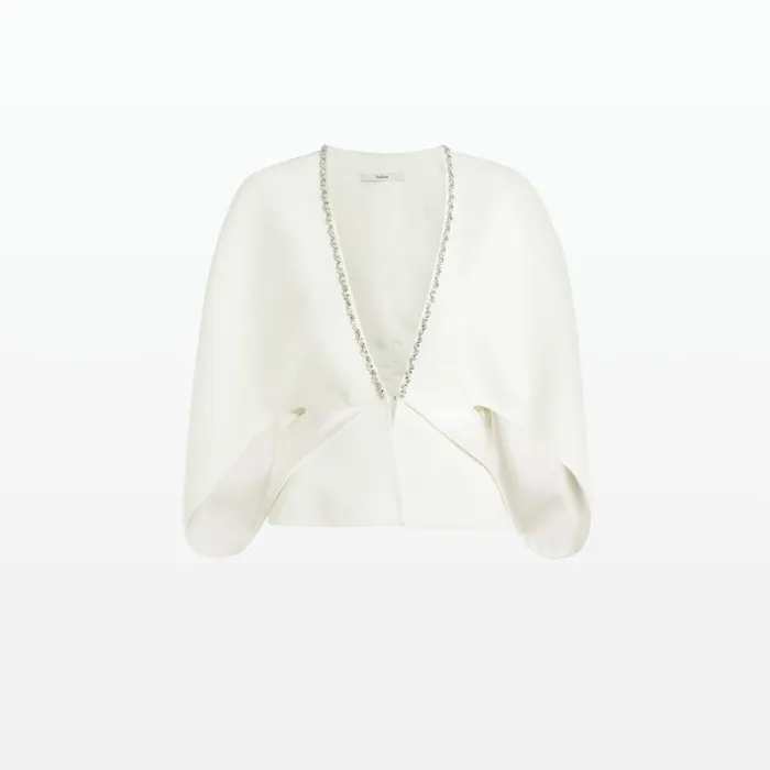 Safiyaa Tucker Ivory Cape Women Capes and Harnesses