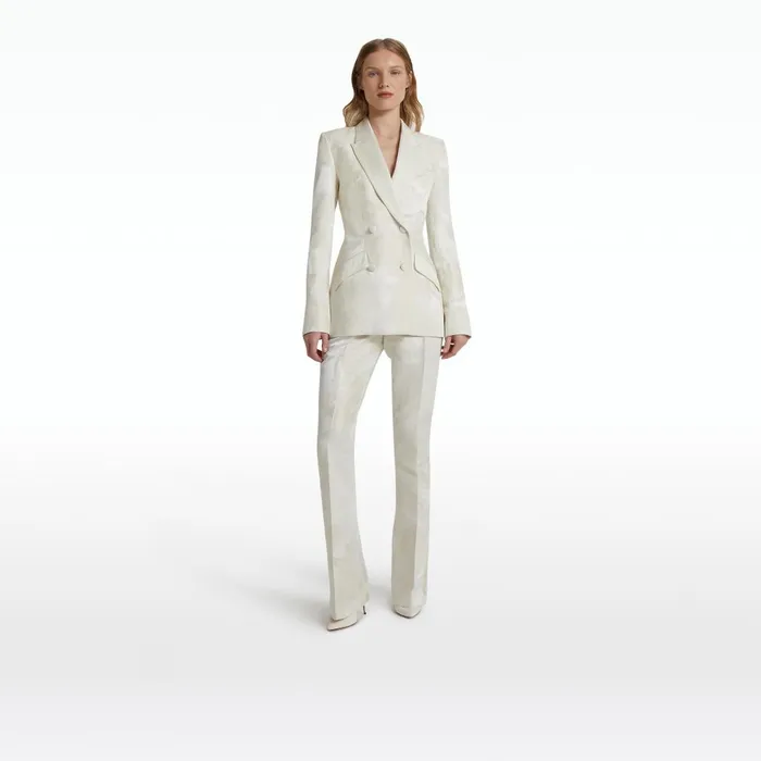 Safiyaa Wynnie Ivory Jacket Women Jackets and Coats