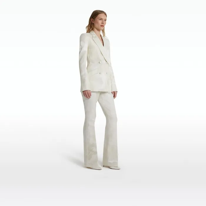 Safiyaa Wynnie Ivory Jacket Women Jackets and Coats