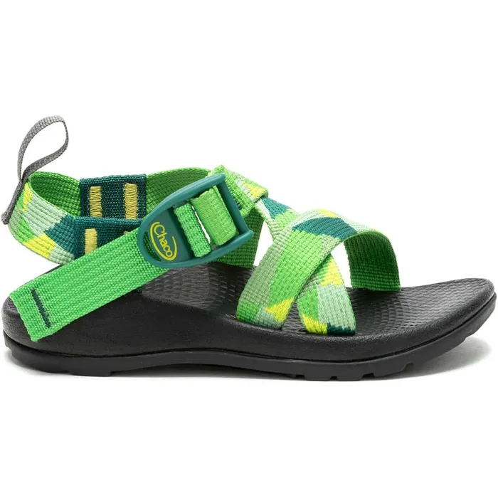 Sandals Kids Chaco Z1 EcoTread Sandal Patchwork Green
