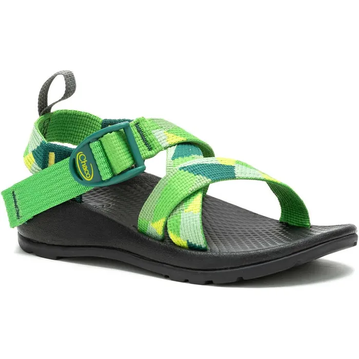 Sandals Kids Chaco Z1 EcoTread Sandal Patchwork Green Sandals Kids Chaco Z1 EcoTread Sandal Patchwork Green