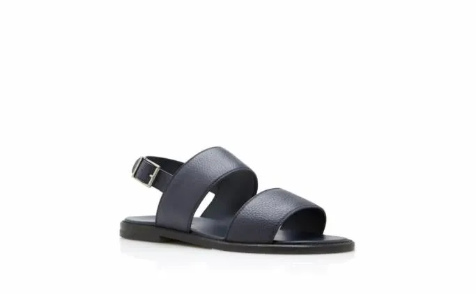 Sandals Men Manolo Blahnik BULGOBISNavy Blue Calf Leather Sandals Sandals Men Manolo Blahnik BULGOBISNavy Blue Calf Leather Sandals