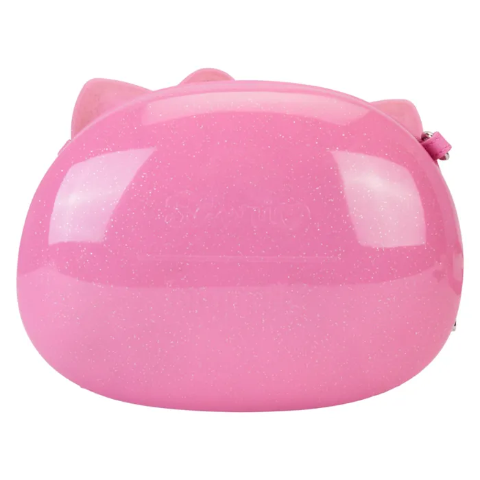 Sanrio Exclusive Hello Kitty 50th Anniversary Glitter Figural Crossbody Bag Unisex Loungefly Bags and Wallets