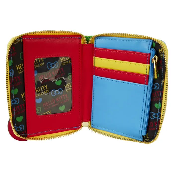 Sanrio Hello Kitty 50th Anniversary Zip Around Wallet Unisex Loungefly Bags and Wallets Sanrio Hello Kitty 50th Anniversary Zip Around Wallet Unisex Loungefly Bags and Wallets
