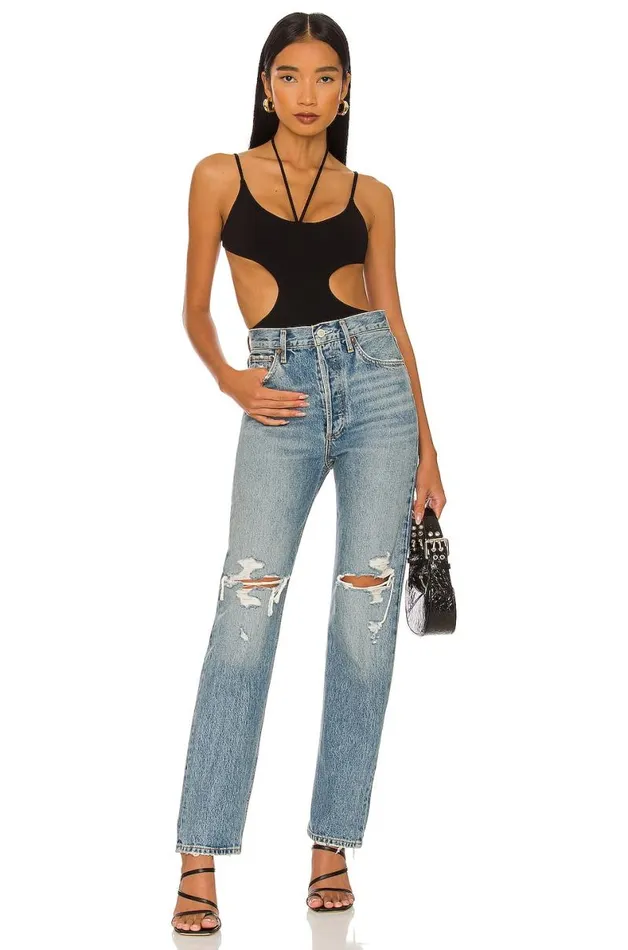 Sarah Bodysuit Black Women Lovers and Friends Tops