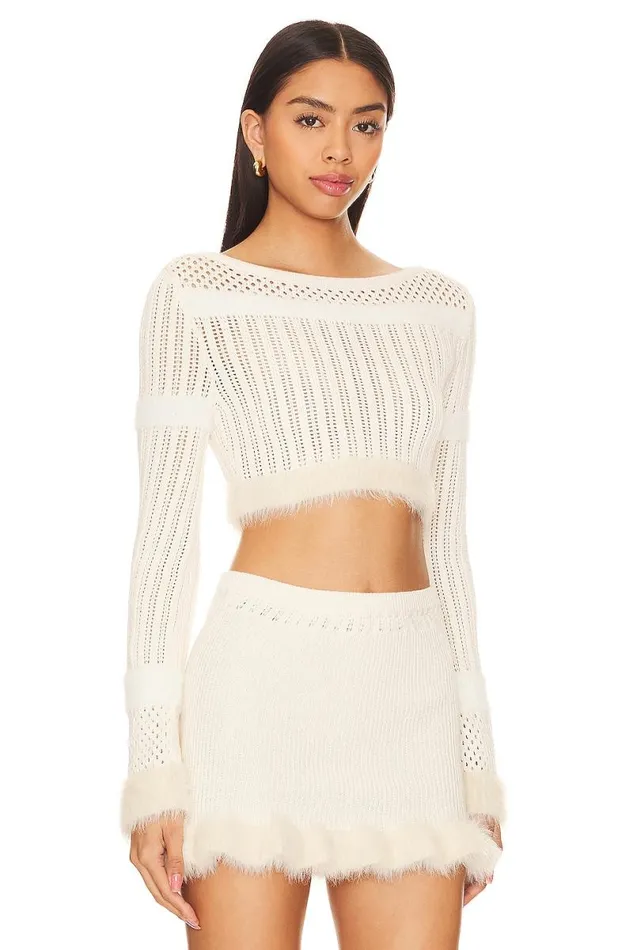 Savannah Sweater Ivory Women Lovers and Friends Sweaters and Knits