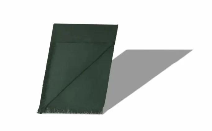 Scarves WomenMen Manolo Blahnik JURADark Green Fine Cashmere Scarf