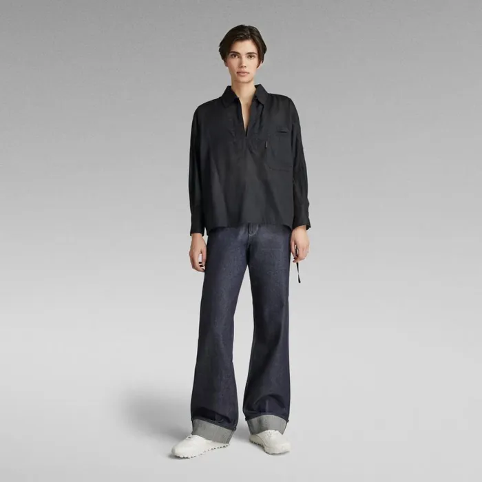 Shirts and Blouses Women GStar RAW Bowling Polo Caviar