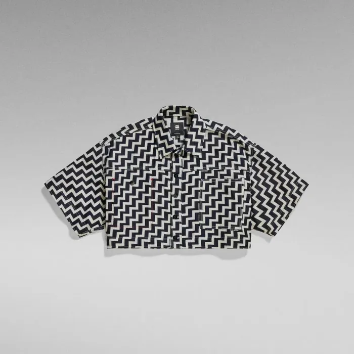 Shirts and Blouses Women GStar RAW Premium E Cropped Shirt Raw Denim