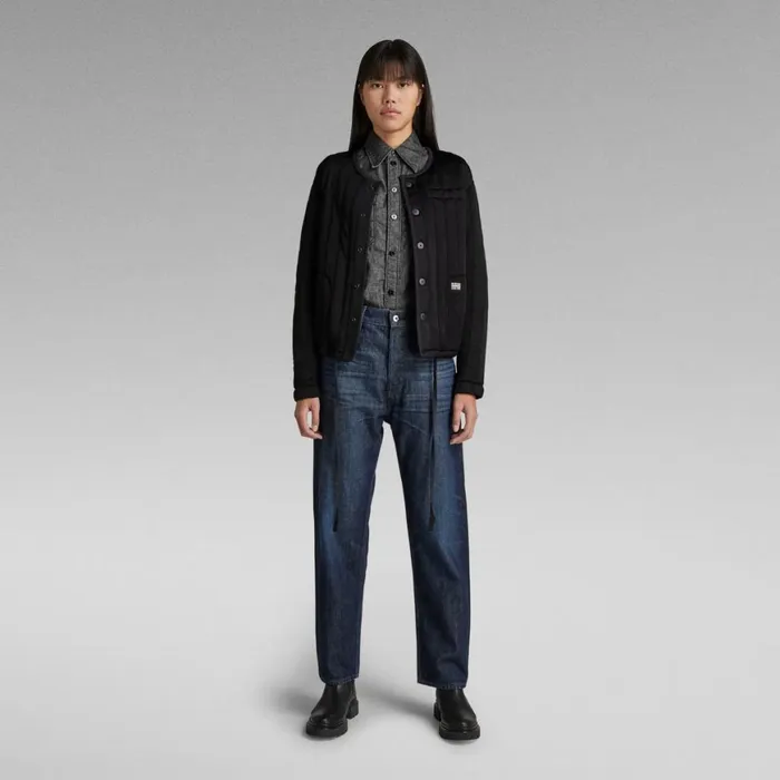 Shirts and Blouses Women GStar RAW Slim Shirt Jet Black Starch Press
