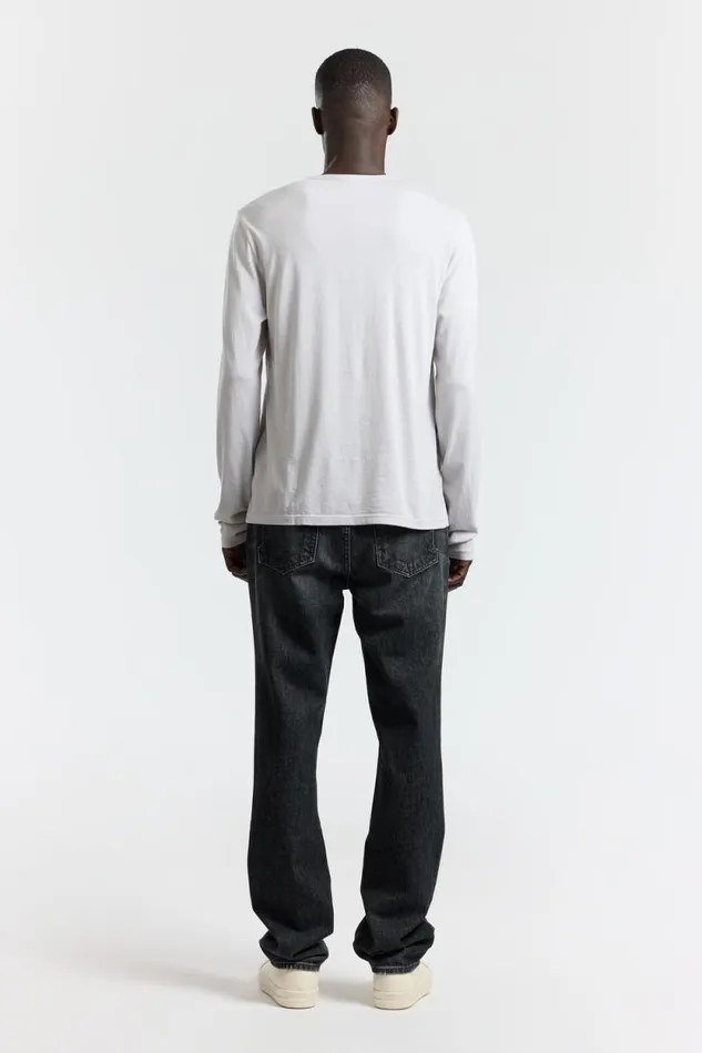 Shirts Men COTTON CITIZEN Classic Crew Long Sleeve Shirt Vintage White Stone