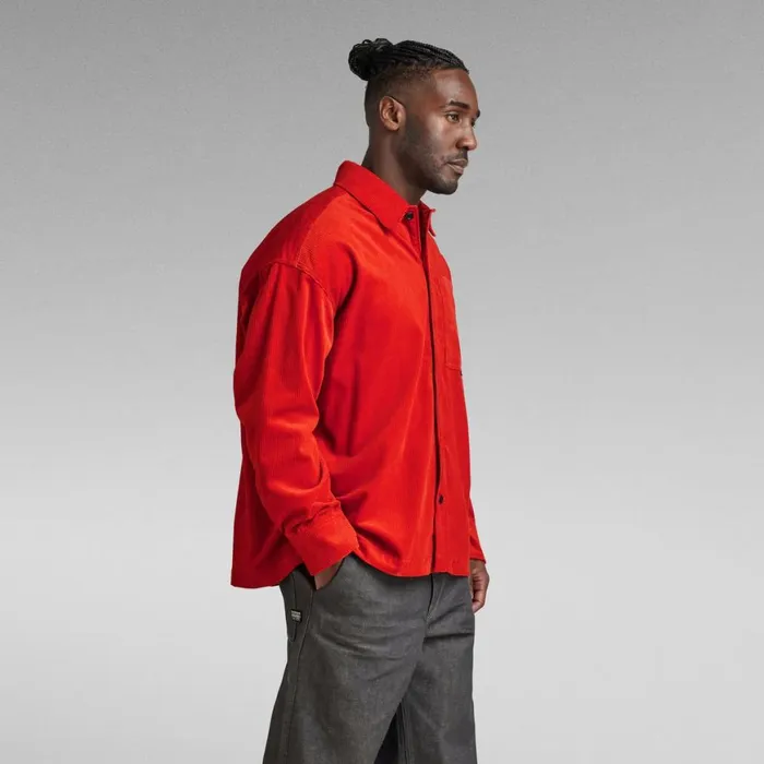 Shirts Men GStar RAW Boxy Fit Shirt Rooibos Tea