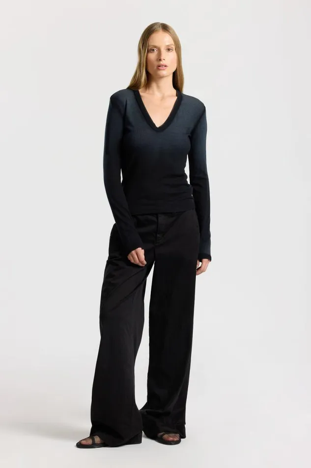 Shirts Women COTTON CITIZEN Verona UNeck Shirt Black Cast