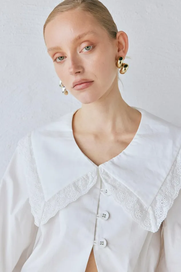 Shirts Women VRG GRL Mae Blouse White Shirts Women VRG GRL Mae Blouse White